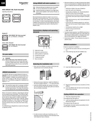 KNX ARGUS 180, flush-mounted For your safety ARGUS ... - IQmarket