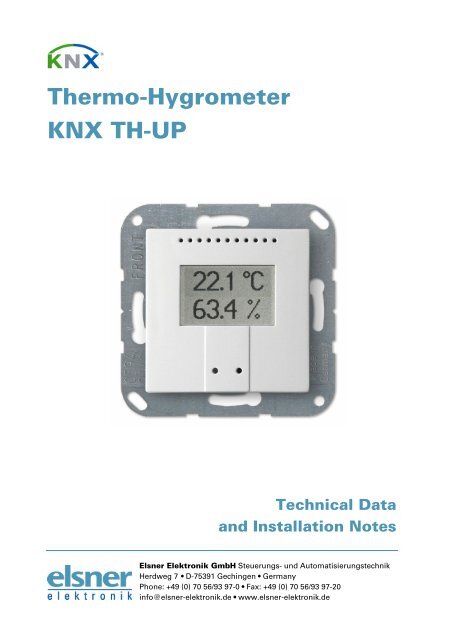 Thermo-Hygrometer KNX TH-UP - IQmarket
