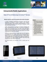 EnterpriseIQ Mobile Apps - IQMS