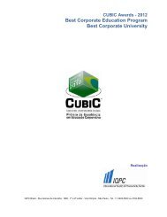 CUBIC Awards - 2012 - IQPC.com