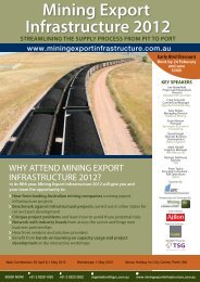 Mining Export Infrastructure 2012 - IQPC.com