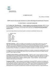 L'IQPF rÃ©vise les huit principes directeurs du code de dÃ©ontologie ...