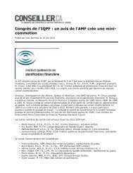 BONNEAU, Yves, Conseiller.ca, 10 juin 2013 - IQPF