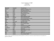 Liste des diplÃ´mÃ©s de l'IQPF en date du 19 janvier 2010