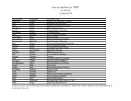 Liste des diplÃ´mÃ©s de l'IQPF en date du 12 mars 2010