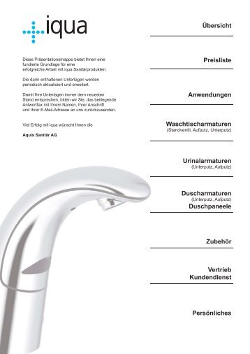 Urinalarmaturen - Iqua