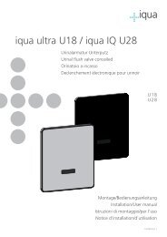 iqua IQ concealed urinal flush valve U28