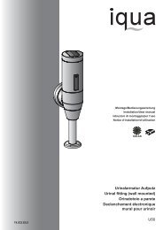U60 Urinalarmatur Aufputz Urinal fitting (wall mounted ... - iqua.ch