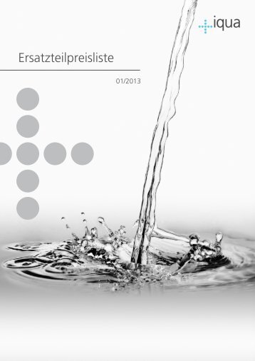 Ersatzteilpreisliste 2013 (PDF 3 MB) - iqua.ch