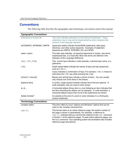 Intel Fortran Language Reference - NCI National Facility