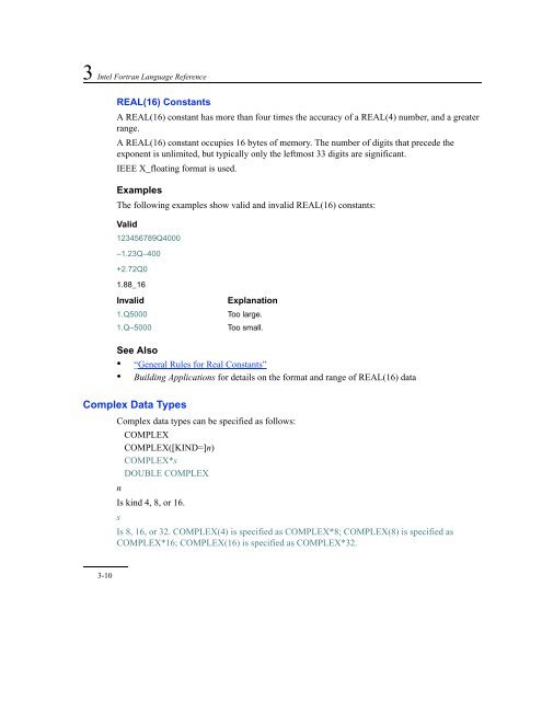 Intel Fortran Language Reference - NCI National Facility