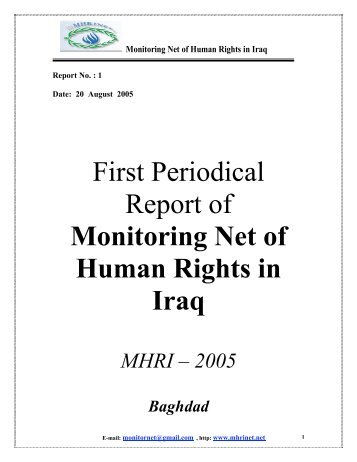 Monitoring Net of Human Rights in Iraq - IraqSolidaridad