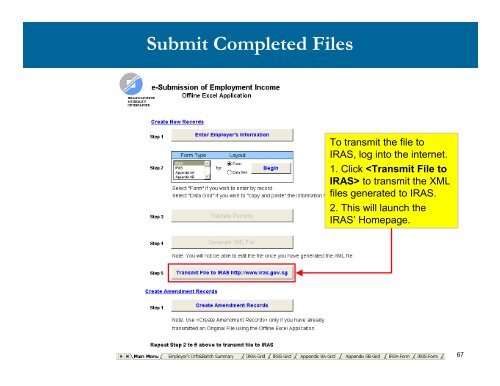 Offline Excel Application - IRAS