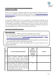 (IT) and Automation Equipment List - IRAS