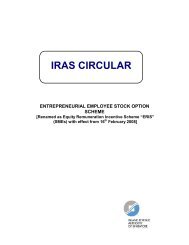 Entrepreneurial Employee Stock Option Scheme - IRAS