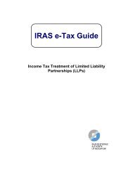 Income Tax Treatment of Limited Liability Partnerships (LLPs) - IRAS