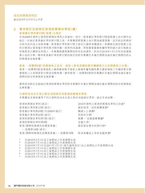 Annual Report 年報2010 - HKExnews