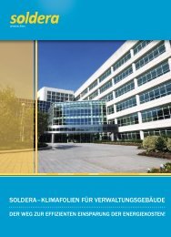 SOLDERA SCHWEIZ – KLIMAFOLIEN FÜR VERWALTUNGSGEBÄUDE