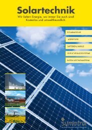 Solartechnik - Sumatrix AG