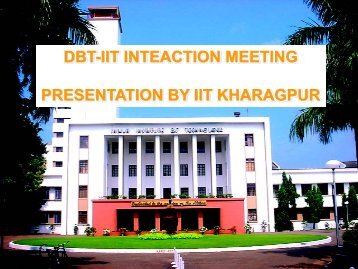 Presentation by IIT Kharagpur - IRCC