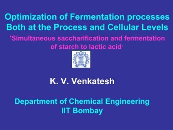Simultaneous saccharification and fermentation of starch to ... - IRCC