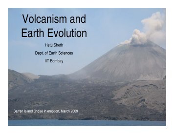 Title: Volcanism and earth evolution - IRCC