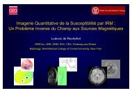 Imagerie Quantitative de la SusceptibilitÃ© par IRM : Un ... - IRCCyN