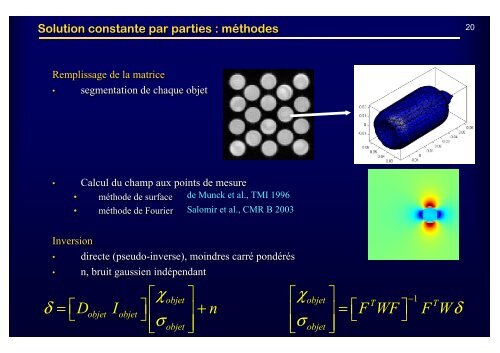 Imagerie Quantitative de la SusceptibilitÃ© par IRM : Un ... - IRCCyN