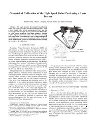 Geometrical Calibration of the High Speed Robot Par4 ... - IRCCyN