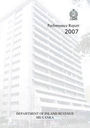 Performance Report 2007 - Department of Inland Revenue