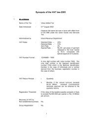 Synopsis of the VAT law-2003 - sri lanka inland revenue department ...