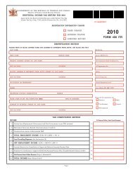 iNdividual iNcoMe tax RetuRN FoR 2010 - Inland Revenue Division