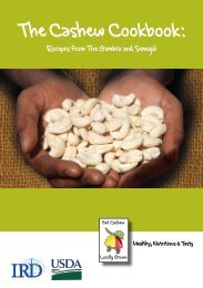 The Cashew Cookbook: - International Relief & Development