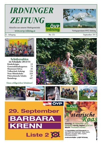 IRDNINGER ZEITUNG - Marktgemeinde Irdning