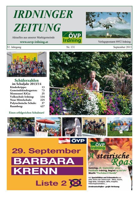 IRDNINGER ZEITUNG - Marktgemeinde Irdning