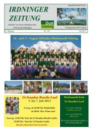 Ausgabe Juli 2013 - Marktgemeinde Irdning