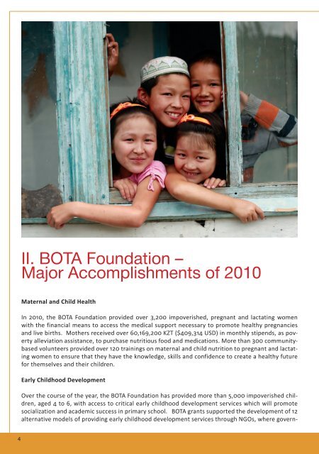 BOTA Foundation 2010 Annual Report - IREX
