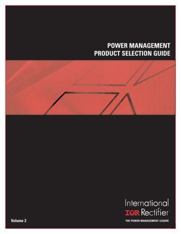 power management product selection guide - International Rectifier