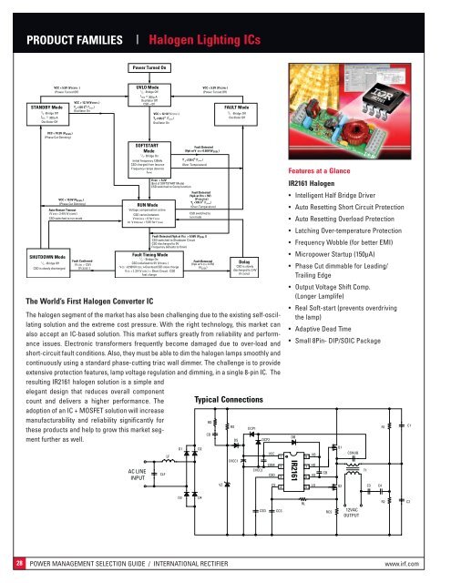 power management product selection guide - International Rectifier