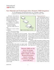 New Materials and Technologies Solve Hermetic SMD Integration