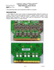 VRM10.1 XPhaseTM/DirectFETTM High Efficiency Demo Board ...