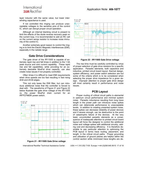 Application Note AN-1077 - International Rectifier