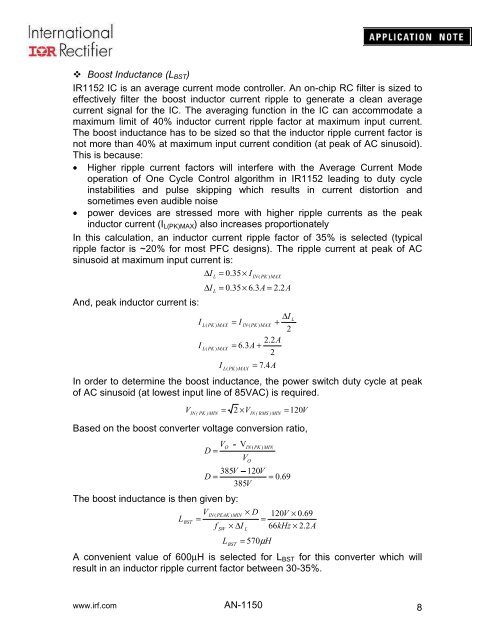 Application Note AN-1150 - International Rectifier