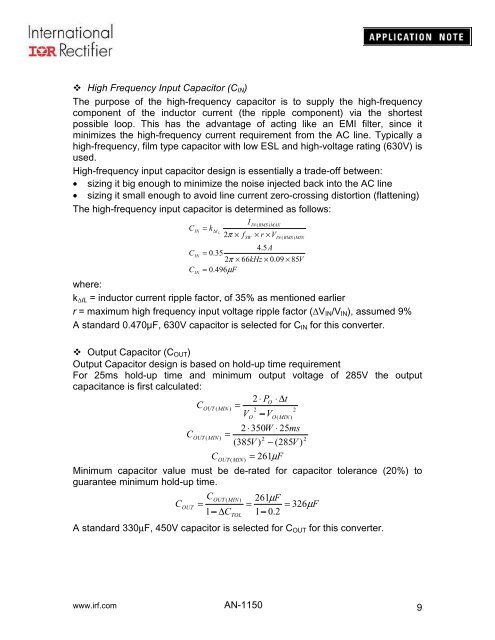 Application Note AN-1150 - International Rectifier