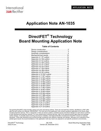 Application Note AN-1035 - International Rectifier