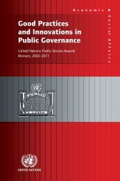 Good Practices and Innovations in Public Governance 2003-2011