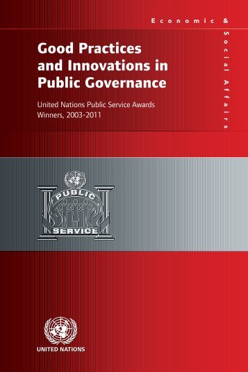 Good Practices and Innovations in Public Governance 2003-2011