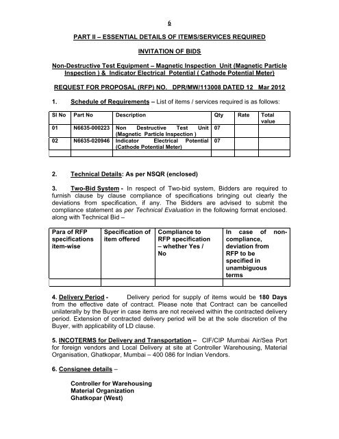 Request For Proposal - Information Resource & Facilitation Centre ...