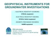 geophysical instruments for groundwater - IRIS Instruments