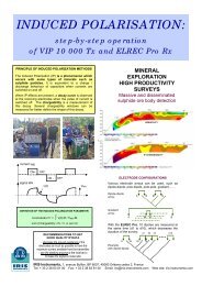 INDUCED POLARISATION: - IRIS Instruments